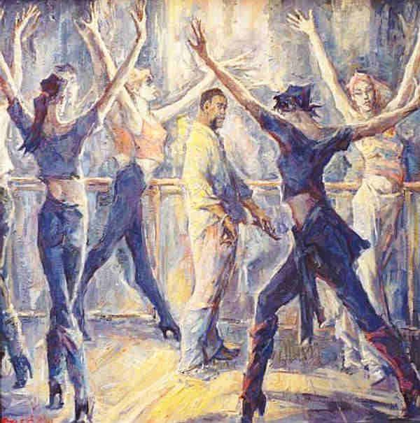 The round danse at Moulin Rouge by Sergei Chepik
