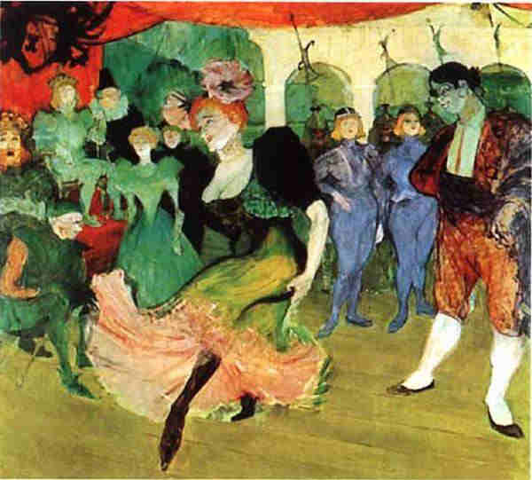 La Goulue au Moulin Rouge   par Toulouse Lautrec