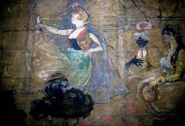Danse  au Moulin Rouge  par Toulouse lautrec
