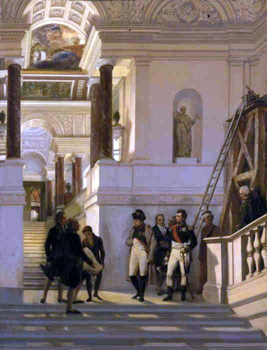nAPOL2ON VISITANT lE lOUVRE 6 nAPEON VISITING lE lOUVRE