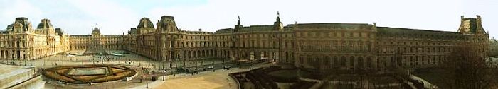 Vue panoramique du Louvre