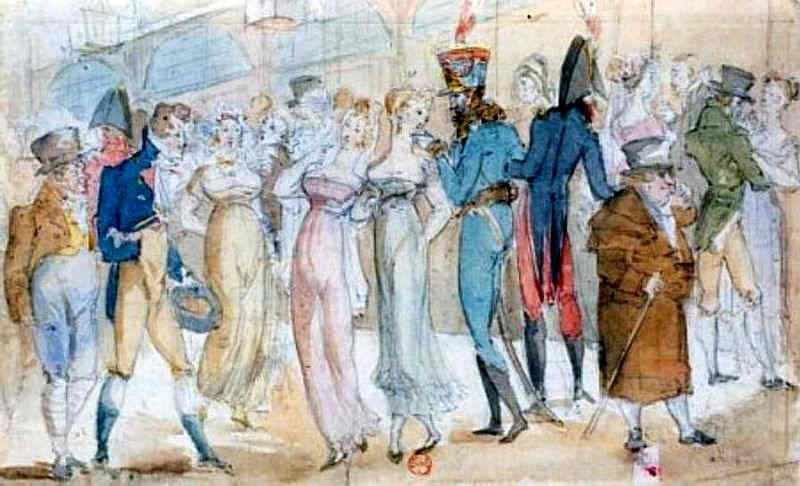 Femmes galantes  au Palais Royal, sous le 1er emprire