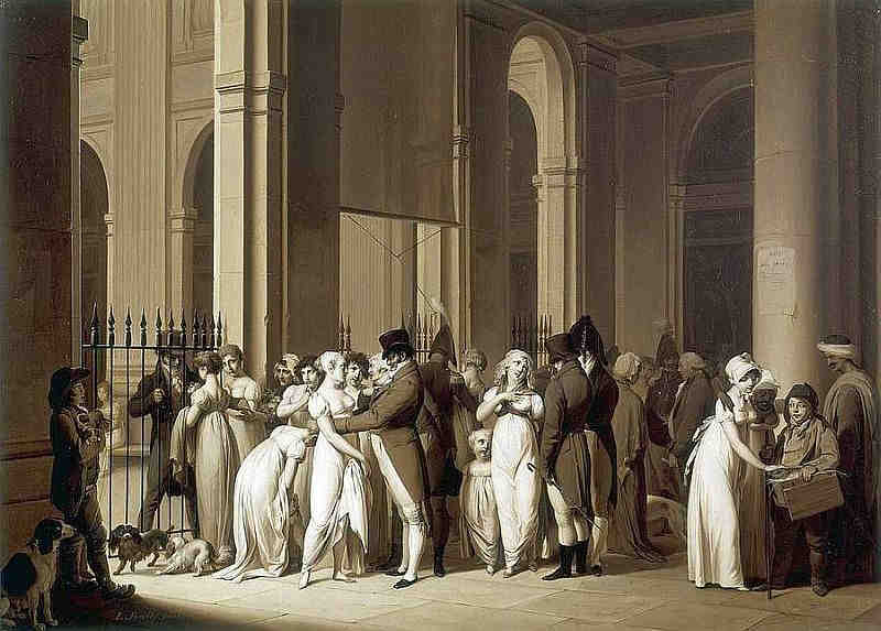 Galerie du Palais Royal par Louis Leopold Boilly