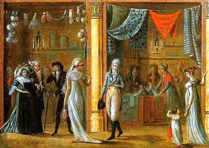La promenade au Palais Royal par Louis Philibert Debucourt
