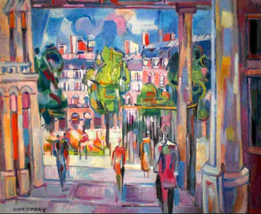 Les colonnes du Palais Royal par Claude Schurr
