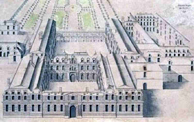 Le Palais Royal de Paris en 1750