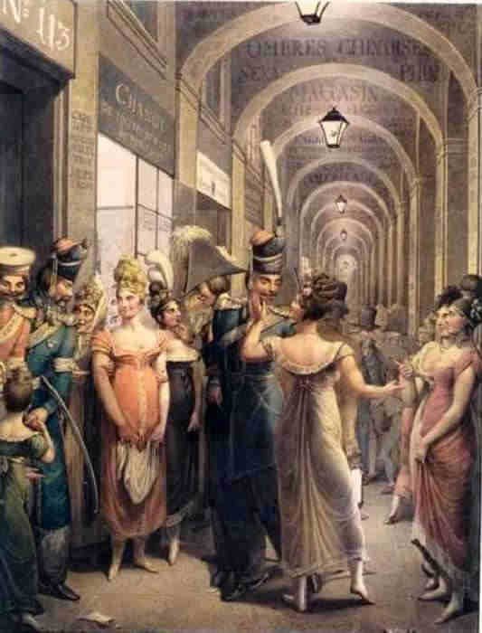 Prostitu&eacute;es au Palais Royal de Paris en  1815