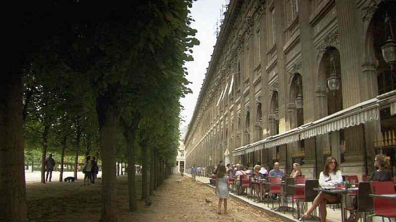 Terrasse du restaurant du  Palais Royal