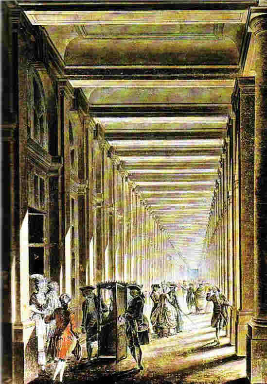 Galerie du Palais Royal au 18e si&egrave;cle