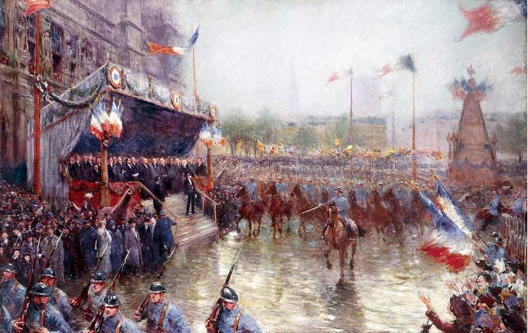 L'H&ocirc;tel de Ville depuis le quai de Corse par Victor Paul Joseph Dargtaud