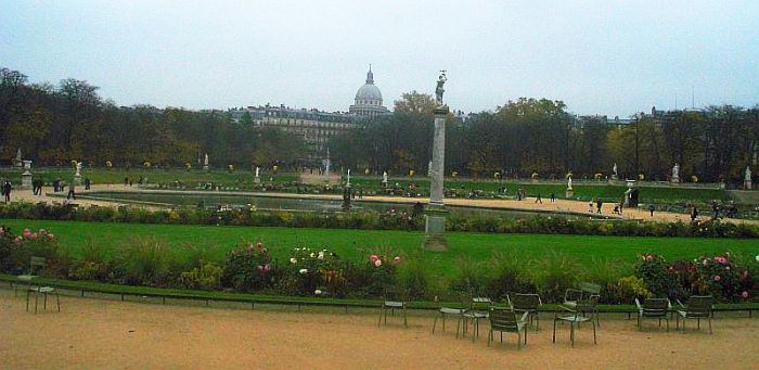 Vue du grand bassin  jardin du Luxembourg &agrave; Paris