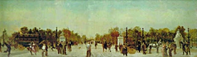 Episode de la Commune de Paris, sur  place de la Concorde par Gustave Boulanger
